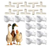 Poultry Watering Cups - 10pcs Animal Feeder Bowl | Inside Cage Chicken Cups For Water | Automatic Bird Drinker For Chicks Ducklings Goslings Rabbits Small Birds Farming Pet Breeding Rooms