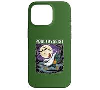 Poultrygeist Rooster Ghost Spooky Night Full Moon Running Case for iPhone 16 Pro