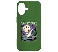 Poultrygeist Rooster Ghost Spooky Night Full Moon Running Case for iPhone 17