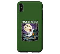 Poultrygeist Rooster Ghost Spooky Night Full Moon Running Case for iPhone XS Max
