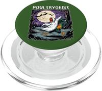 Poultrygeist Rooster Ghost Spooky Night Full Moon Running PopSockets PopGrip for MagSafe