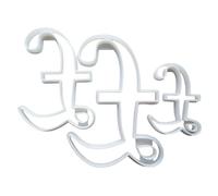 Pound GBP Currency Symbol Shape Cookie Cutter Dough Biscuit Pastry Fondant Sharp Sign Stencil Money Cash British (Medium)