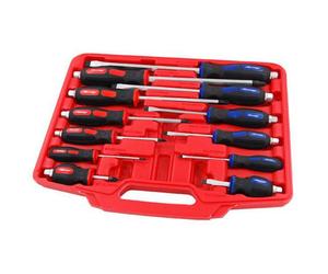 Pound Through Screwdriver Set 12 Piece Flat And Pozi (Neilsen Ct1427)