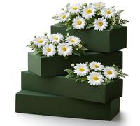 Pound Veg Flower Foam Blocks - Green Florists Foam Bricks for Artificial Flower Arrangements, Weddings & DIY Floral Projects - Floral Arranging Supplies - Pack of 4 (Best Value)
