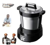 Pounded Yam Machine, 6L Automatic Swallow Food Maker with Heating and Pounding, Electric Machine Serves 3-4 People