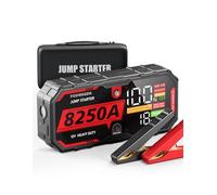 Poundgem 12V 8250A Jump Starter Power Pack Ultrasafe Heavy Duty Battery Booster upto13L Engine Support for Car, Van, Pickup Truck, Portable Power Bank, Led Light, Rugged and Compact, Digital Display