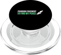 Pounding Pavement To Find My Peace Long Distance Runner PopSockets PopGrip for MagSafe