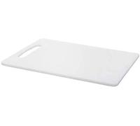 Poundsaver Thick Plastic Chopping Board, White Plastic Cutting Board, Juice Grooves, Non Porous, Easy Grip Handle, Non Slip Food Preparation Best for Chef, Kitchen and Professional Use (33x20)