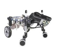 Pounjsd 4-Wheel Dog Wheelchair for Disabled & Elderly Dogs, Full Support Doggy Mobility Support Aid For Front/Back Legs, Dog Mobility Harness Wheelchair For Pet Dog Cat Rabbit