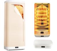 Pounjsd Drying Machine with Timer, 1000W Timer UV Sterilization Indoor With Cover, 360° Circulating Heat Flow, Intelligent Timing, Portable drying cabinet for Home, Apartment, and Travel