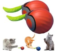 Pounzy Pounce Ball for Cats, Pounzy Cat Toy, Pounzy Toy, Fastest Interactive Cat Toy, With a Top Speed of 3.3 Feet per Second, Safe and Durable, Silent Design, For All Environments (2Pcs)