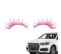 Poupangke Car Decal Eyelashes | Reflective Eyebrow Eyelashes Car Headlight Stickers,False Lashes Sticker Car Accessories for Vehicle Car Body Sticker Windshield