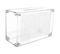 Poupangke Clear Acrylic Money Box, 5k Savings Challenge, Transparent Money Saving Box With Counter
