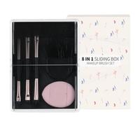 Poupangke Eye Shadow Brush - Soft Eyeshadow Brush Set 8 Pieces Makeup Brush With Storage Box,Portable Makeup Brushes Set, Beauty Tools For Eyes, Cheeks, Lips, Mothers, Wives