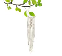 Poupangke Moon Macrame Dream Catcher | Macrame Wall Hanging Dreamcatcher Mother Wall Decor Dream Catcher - Wall Hanging Boho Aesthetic Decor for Home Bedroom Dorm Room Decorations