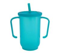 Poupangke Spill Proof Cups for Adults, Sippy Cup with Handles - Dishwasher Safe Lightweight Shatterproof Easy to Grasp Sip Cups for with Limited Mobility Elderly Care, Hot and Cold Beverages