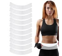 Poupangke Sweat Liners for Bras - 10X Bra Liners to Absorb Sweat Under Breasts,Soft Boob Breast Pads,for Exercise Workout Gym Pilates Yoga Fitness Everyday Use