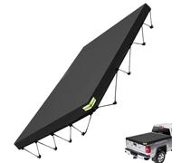 Poupangke Truck Bed Tarp for Short Box | Heavy Duty Tarp for Pickup Bed,Reinforced Sewing Truck Bed Tarpaulin for Most Common Pickup Truck Types