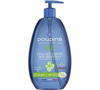 POUPINA - Baby Cleansing Water anti-irritation, Organic, 99% Natural, Fragrance Free, Hypoallergenic - Witch Hazel and Aloe Vera - Vegan, Made in France, 485 mL