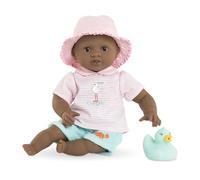 Corolle Mon Premier Poupon Alyzée Soft Body Bath Doll with Bath Animal, Sleeping Eyes, Removable Clothes, Vanilla Fragrance, 30 cm, from 18 Months