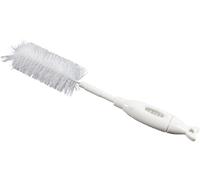 Poupy - 2 in 1 Bottle Brush, Quick Cleaning for Feeding Bottles & Accessories, Ergonomic Handle, Cleans Milk Residue, Thin Nylon Bristles for Difficult Surfaces, Assorted Colours