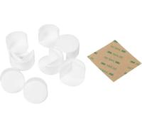 Poupy - Edge Guards for Furniture & Tables, Protects Kids from Accidental Bumps, Made in Sweden, White, 4 Pack, Polypropylene