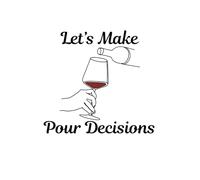 Pour Decisions: A White 6"x9" Blank Lined Notebook