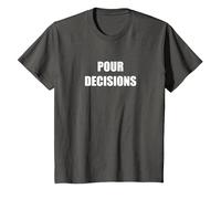 Pour Decisions T-Shirt, Kids, Asphalt, 8 Years
