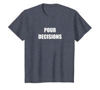 Pour Decisions T-Shirt, Kids, Heather Blue, 6 Years