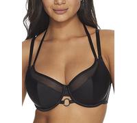 Pour Moi 23802 Contradiction Obsessed Double Strap Bra Black
