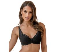 Pour Moi 25907 Fleur Lightly Padded High Apex Bra Black