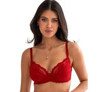 Pour Moi 25910 Fleur Balcony Bra Red