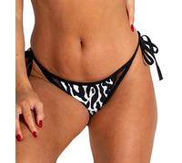 Pour Moi 30018 Glamazon High Leg Tie Side Bikini Brief - 30018 Black/White