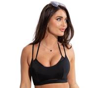 Pour Moi 31521 Sydney Double Strap Lightly Padded Bikini Top Black