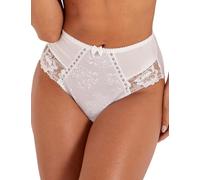 Pour Moi 3834 Sofia Lace Embroidered Deep Brief White