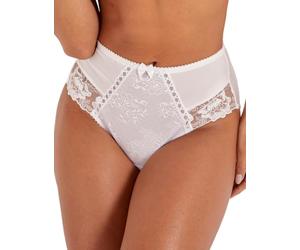 Pour Moi 3834 Sofia Lace Embroidered Deep Brief White