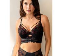 Pour Moi After Dark Wired Longline Balcony Bra Black Mix