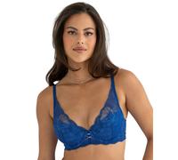 Pour Moi Atelier Lace High Apex Padded Bra - True Blue/Mist - 34F
