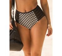 Pour Moi Checkers Control Bikini Brief - Black/White - XS - 8