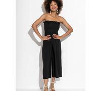 Pour Moi Cropped Wide Leg Jumpsuit Black