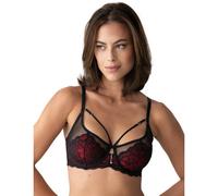 Pour Moi Desire Underwired Bra - Black/Red - 32DD