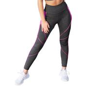 Pour Moi Energy Pulse Panelled Leggings - Grey/Orchid - XL - 16