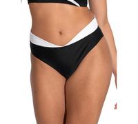 Pour Moi Fifth Avenue V Bikini Brief - Black/White - XS - 8