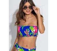 Pour Moi Free Spirit Wired Strapless Bikini Top (C-G) Blue Mix