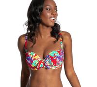 Pour Moi Heatwave Strapless Padded Bikini Top - Red Floral - 32D