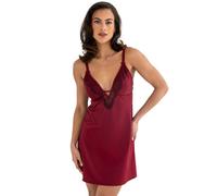Pour Moi Hollywood Lace Trim Chemise - Burgundy - 2XL - 18