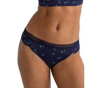 Pour Moi Love To Lounge Brief - Navy/Blue Floral - M - 12