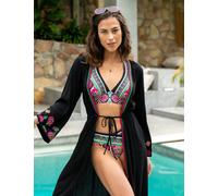 Pour Moi Maldives Printed High Leg Bikini Bottoms Multi