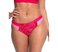 Pour Moi Palm Springs Colour Block Tab Bikini Brief - Red/Pink - 2XL - 18