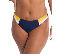 Pour Moi Palm Springs Colour Block Tab Bikini Brief - Yellow/Navy/White - XL - 16